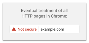 Treatment of HTTP pages in Chrome
