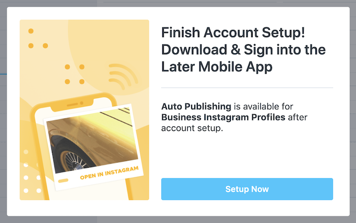 Finish setting up your account