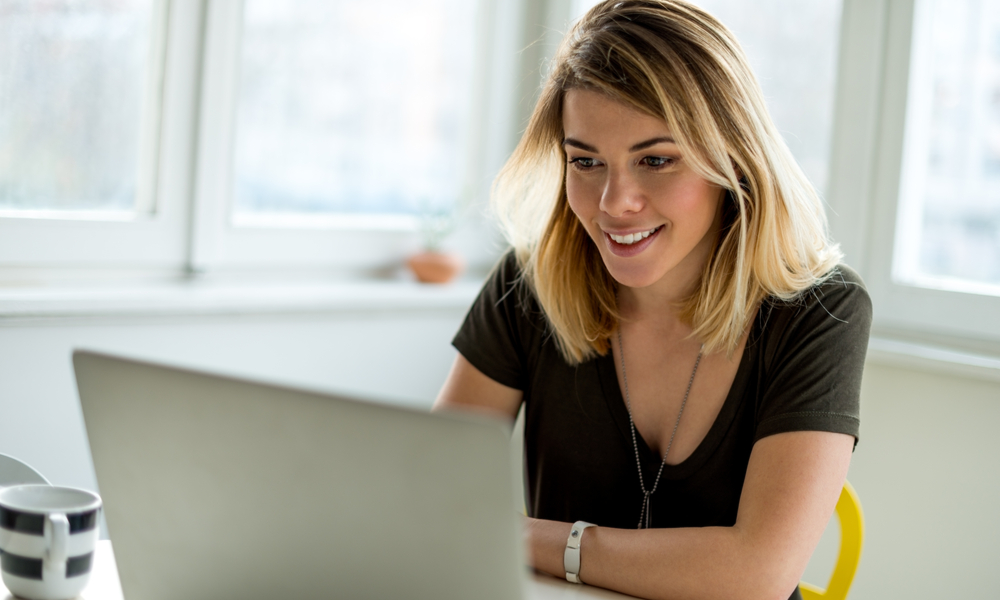 Woman on laptop